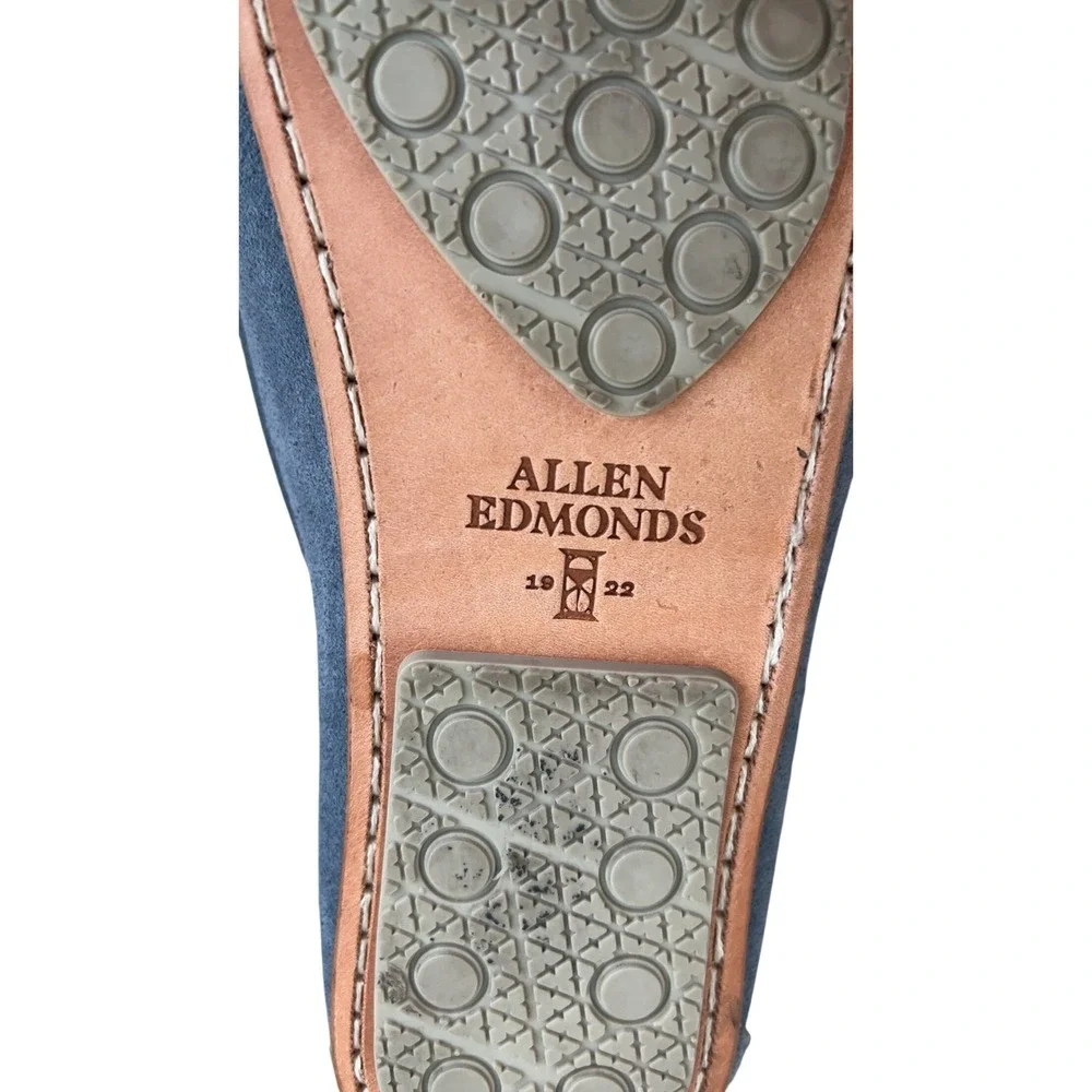 ALLEN EDMONDS Super Sport Blue Suede Moccasin Driving LoaferEXCELLENT CONDITION!